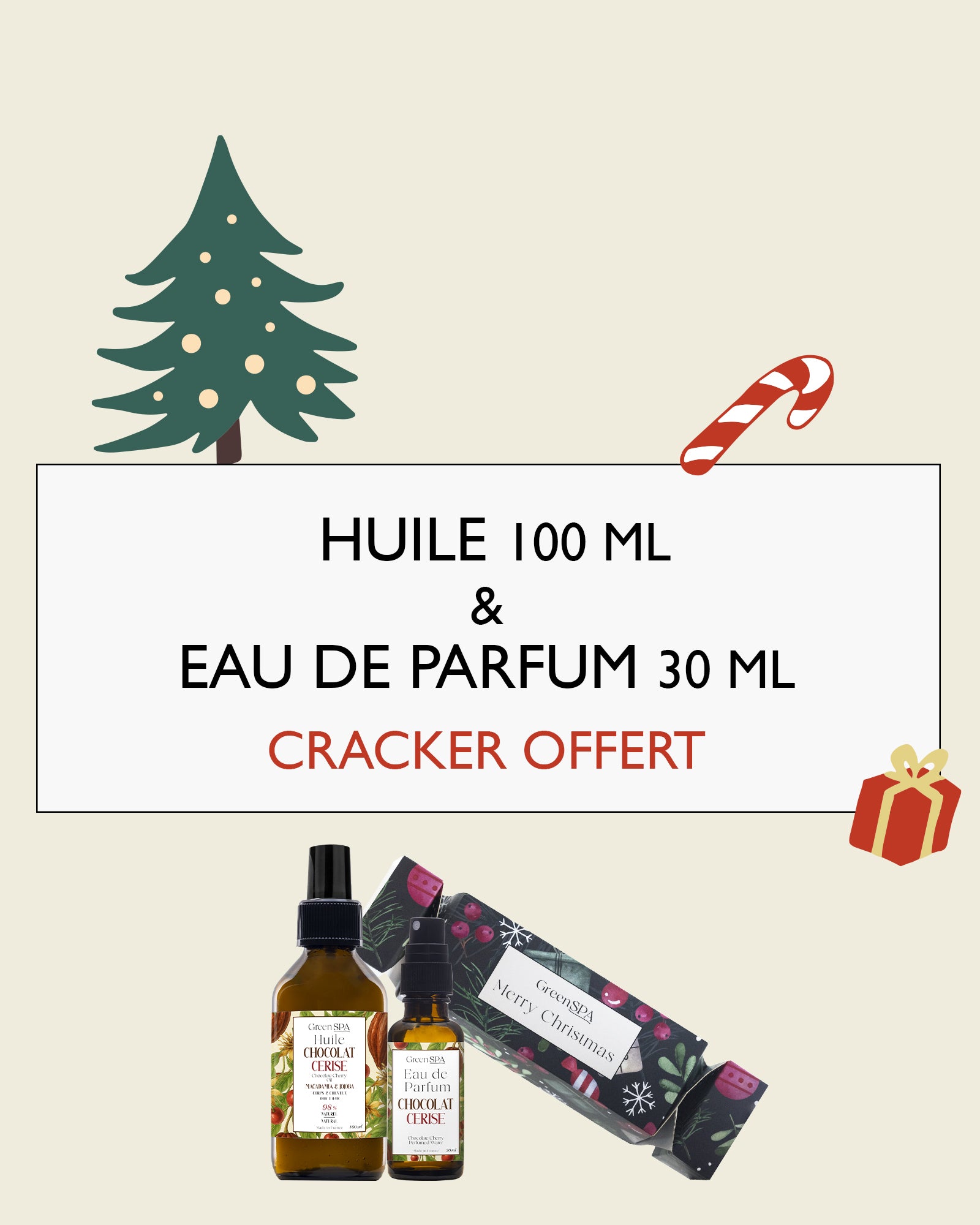Oferta Navidad nº3: Crackers x 1 con Aceite 100 ml y Eau de Parfum 30 ml