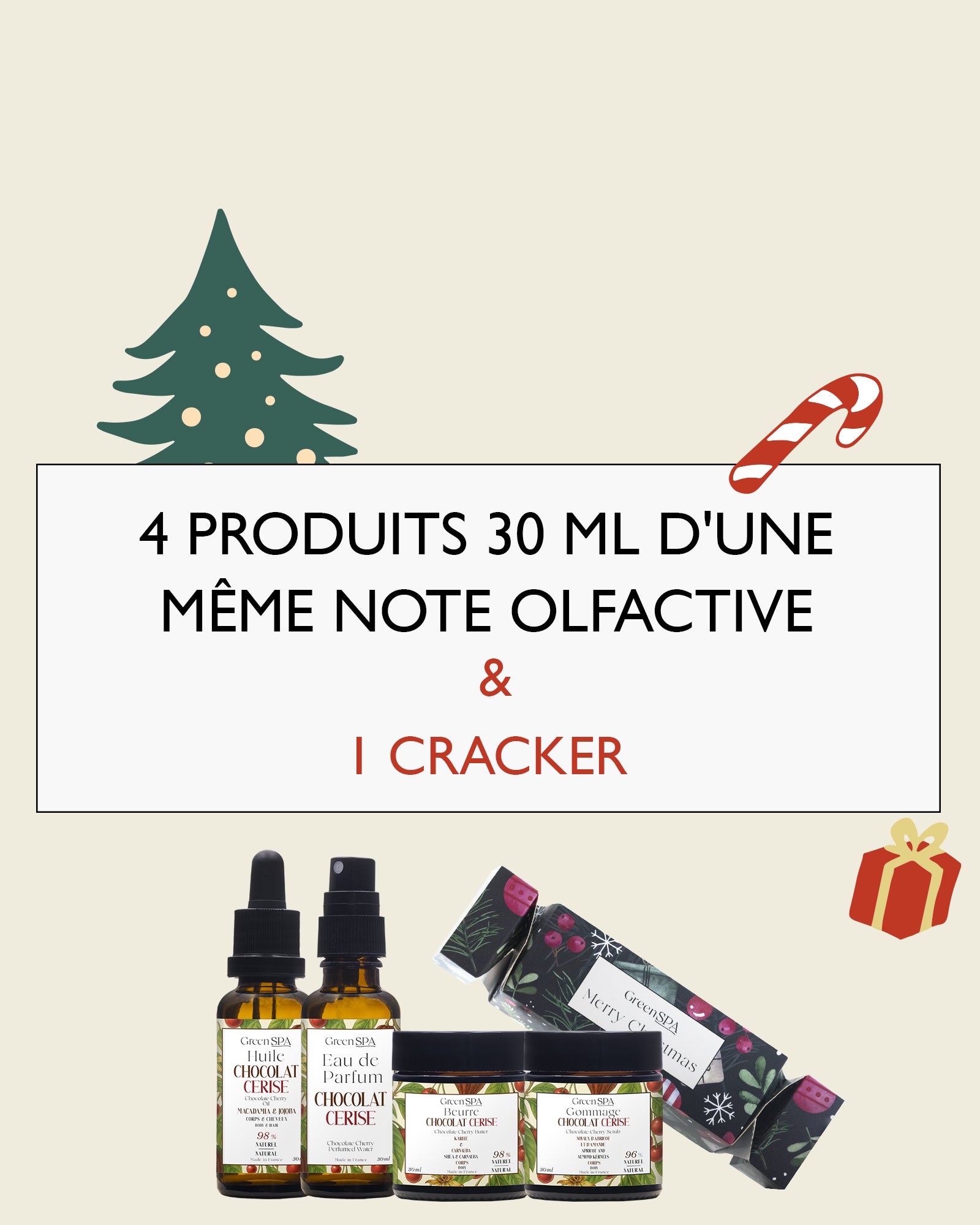Offerta Natale N°8: 1 Crackers x1 + 4 prodotti da 30 ml della stessa nota olfattiva x 1