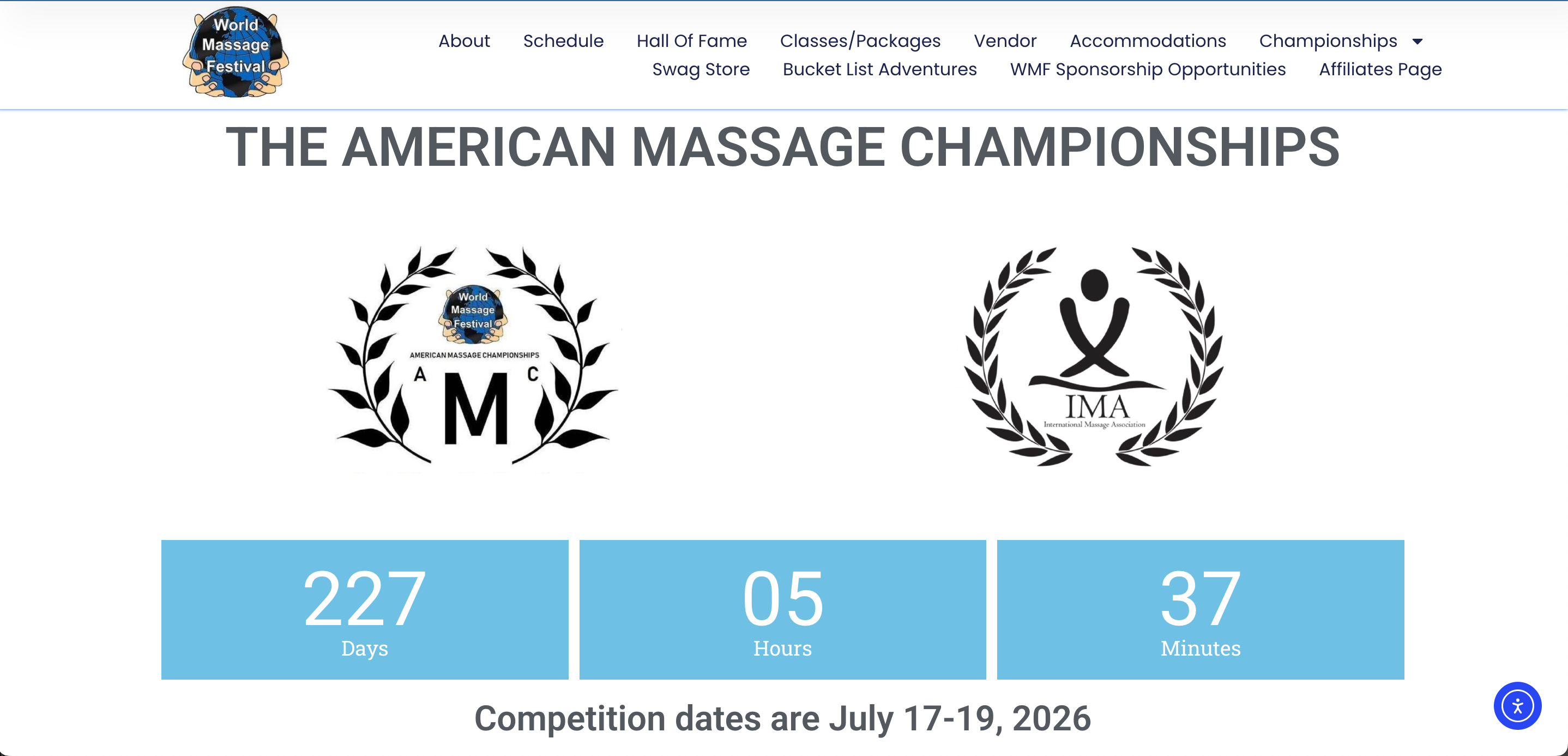 American Massage Championships 2026 : Le grand show du bien-être aux USA du 17 au 19 juillet