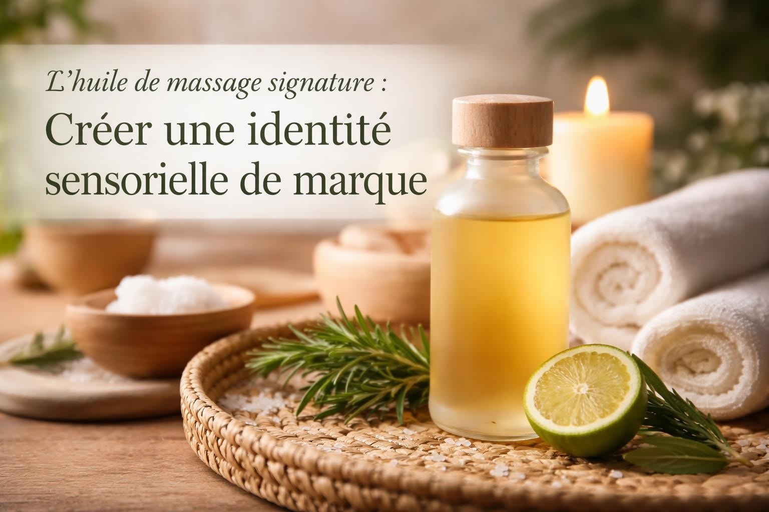 Huile de massage signature spa : créer son identité