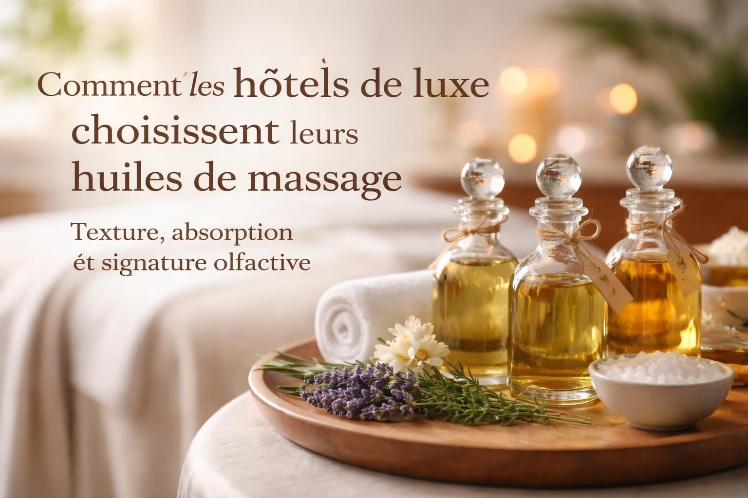 Huile de massage pour hôtels de luxe : le choix des pros