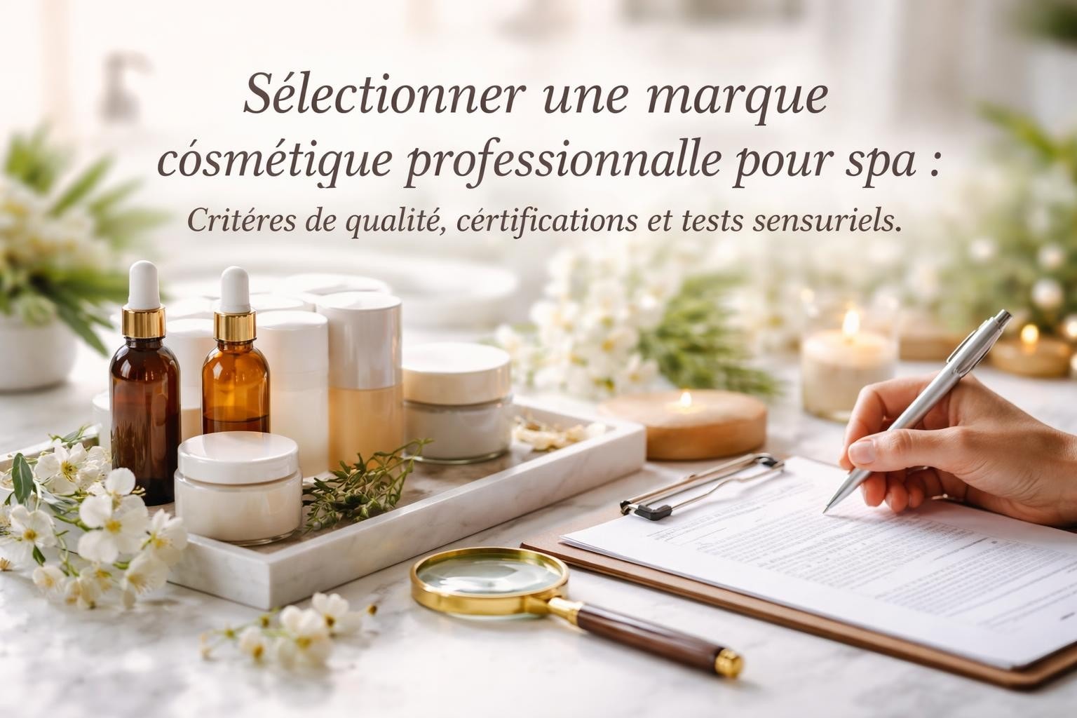 Marque cosmétique spa : choisir et valoriser vos produits