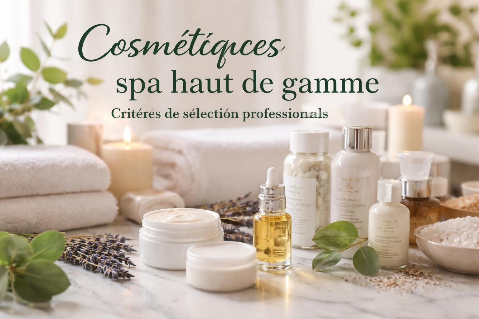 Cosmétiques spa haut de gamme : guide terrain 2026