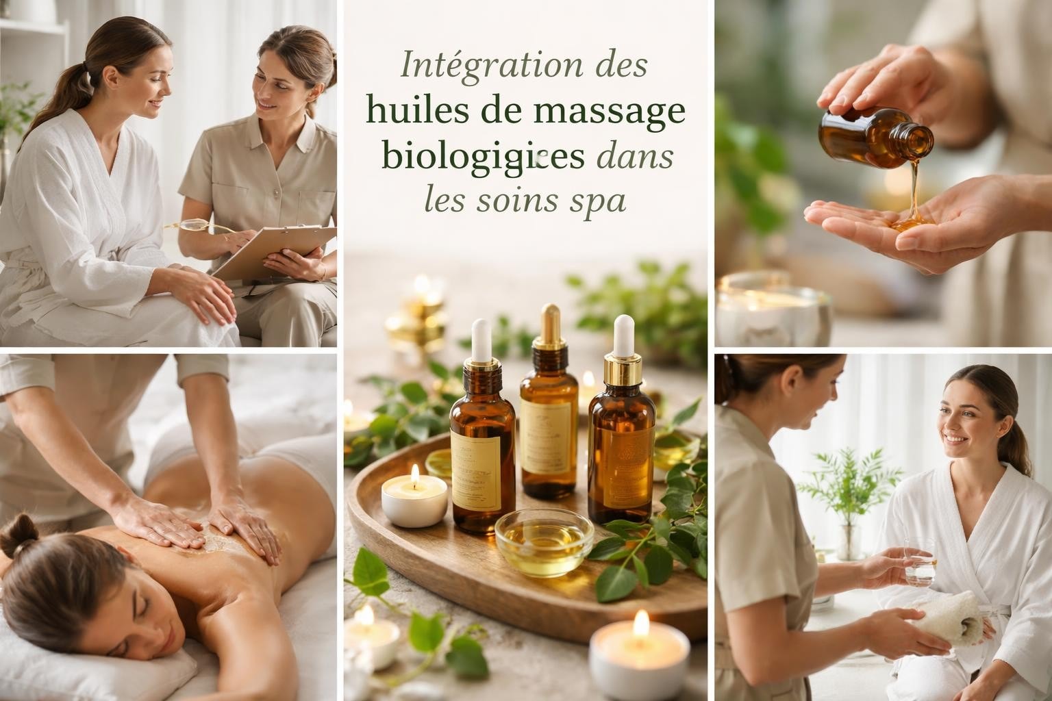 Huile de massage bio pour spa : guide professionnel 2026