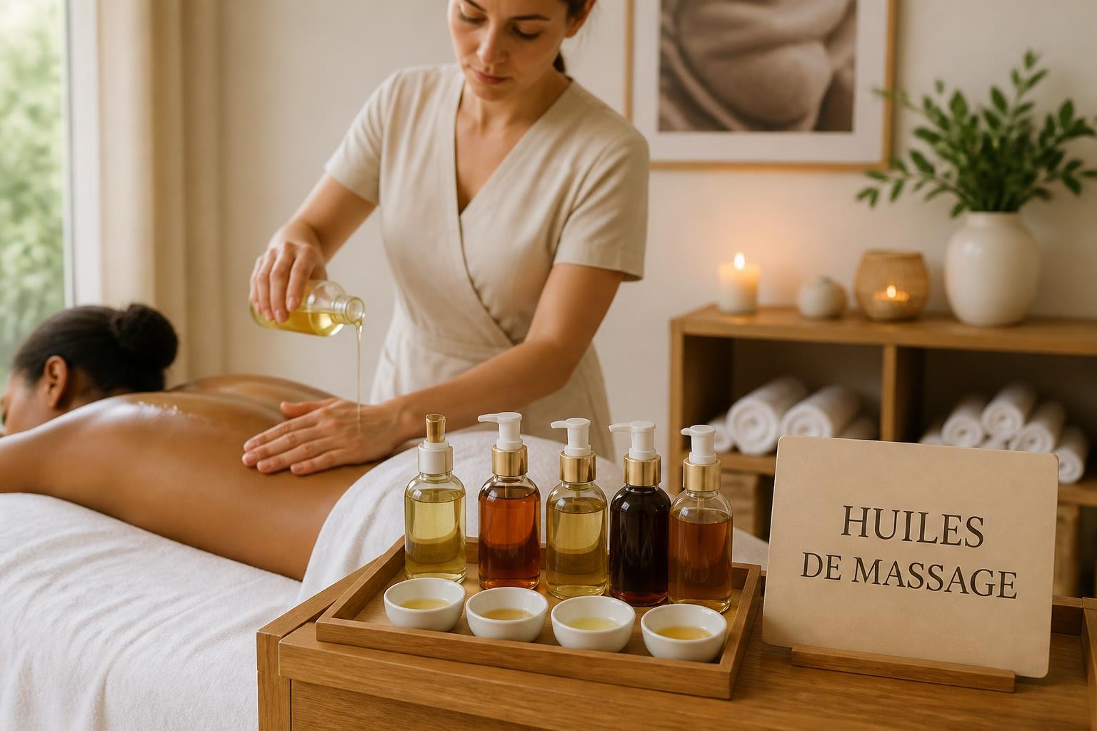 Huile de massage pour soins corps : guide praticien