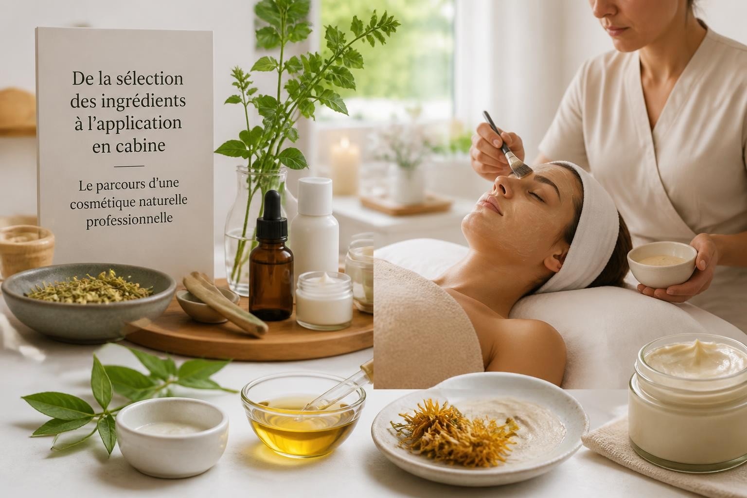 Cosmétique professionnelle naturelle en cabine
