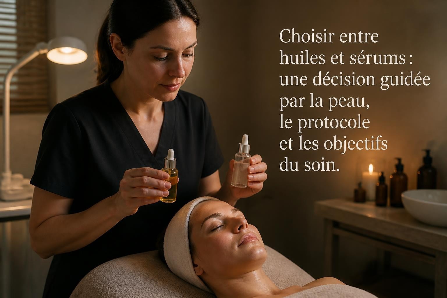 Huile ou sérum visage en cabine : le choix terrain