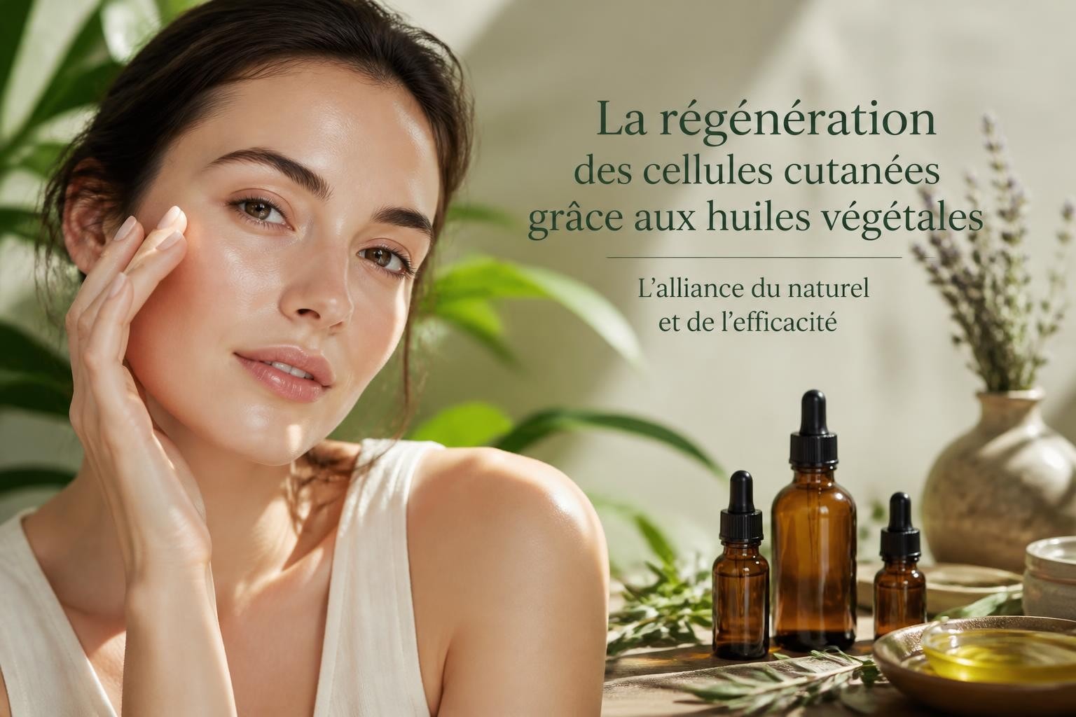 Huile visage régénérante naturelle en institut