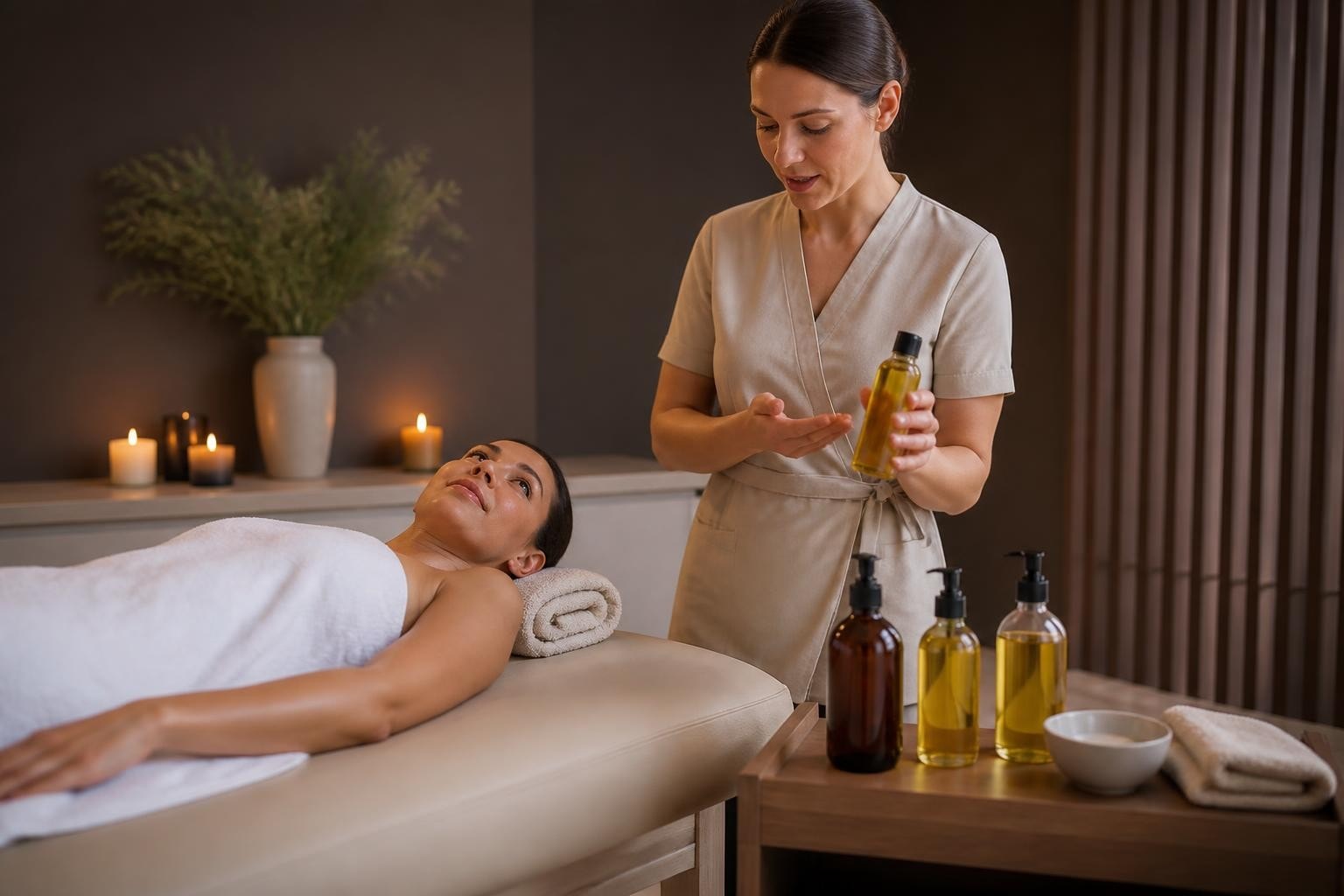Huile de massage corps : guide pratique en cabine
