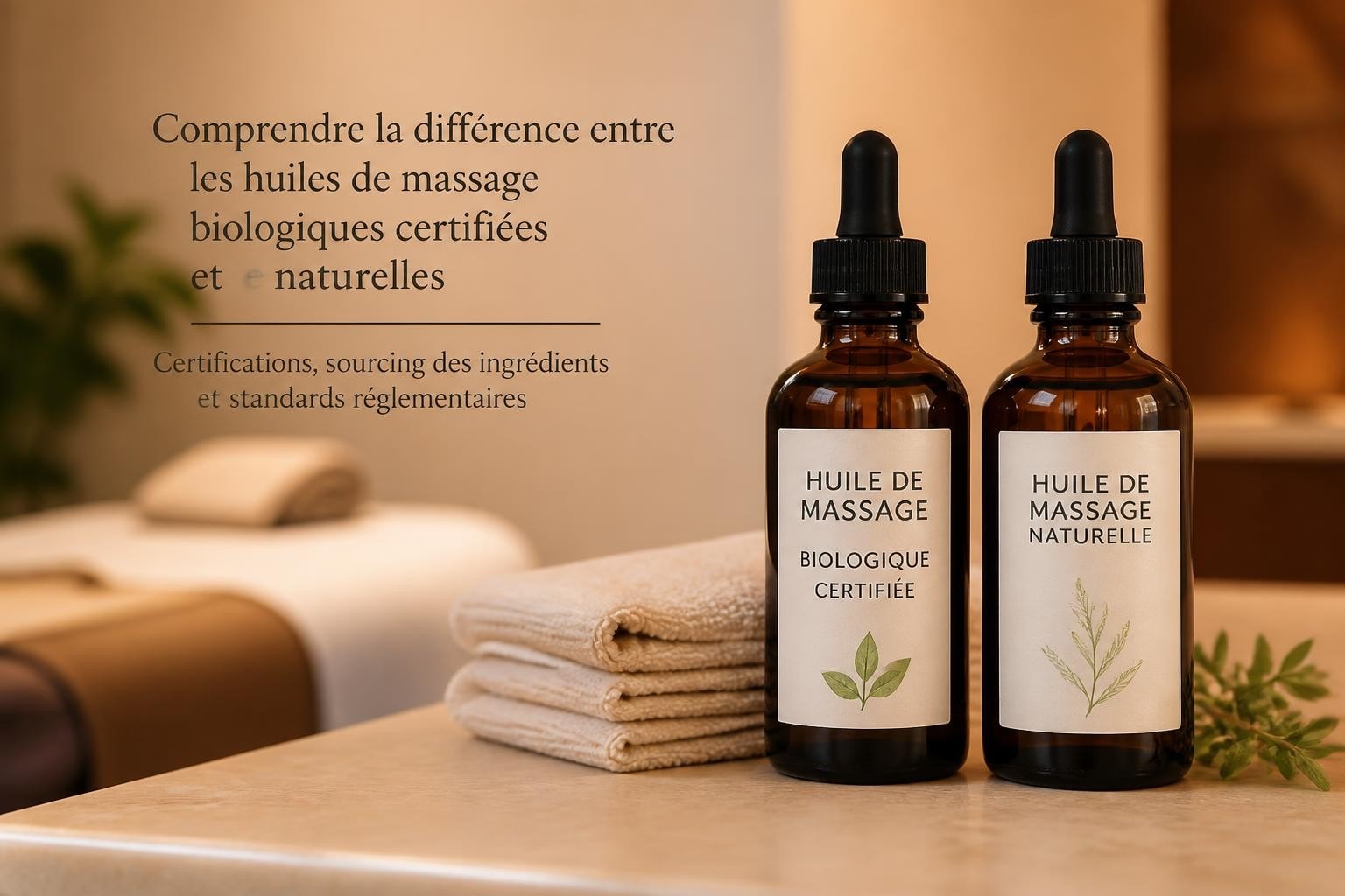 Huile de massage bio vs naturelle : le vrai choix