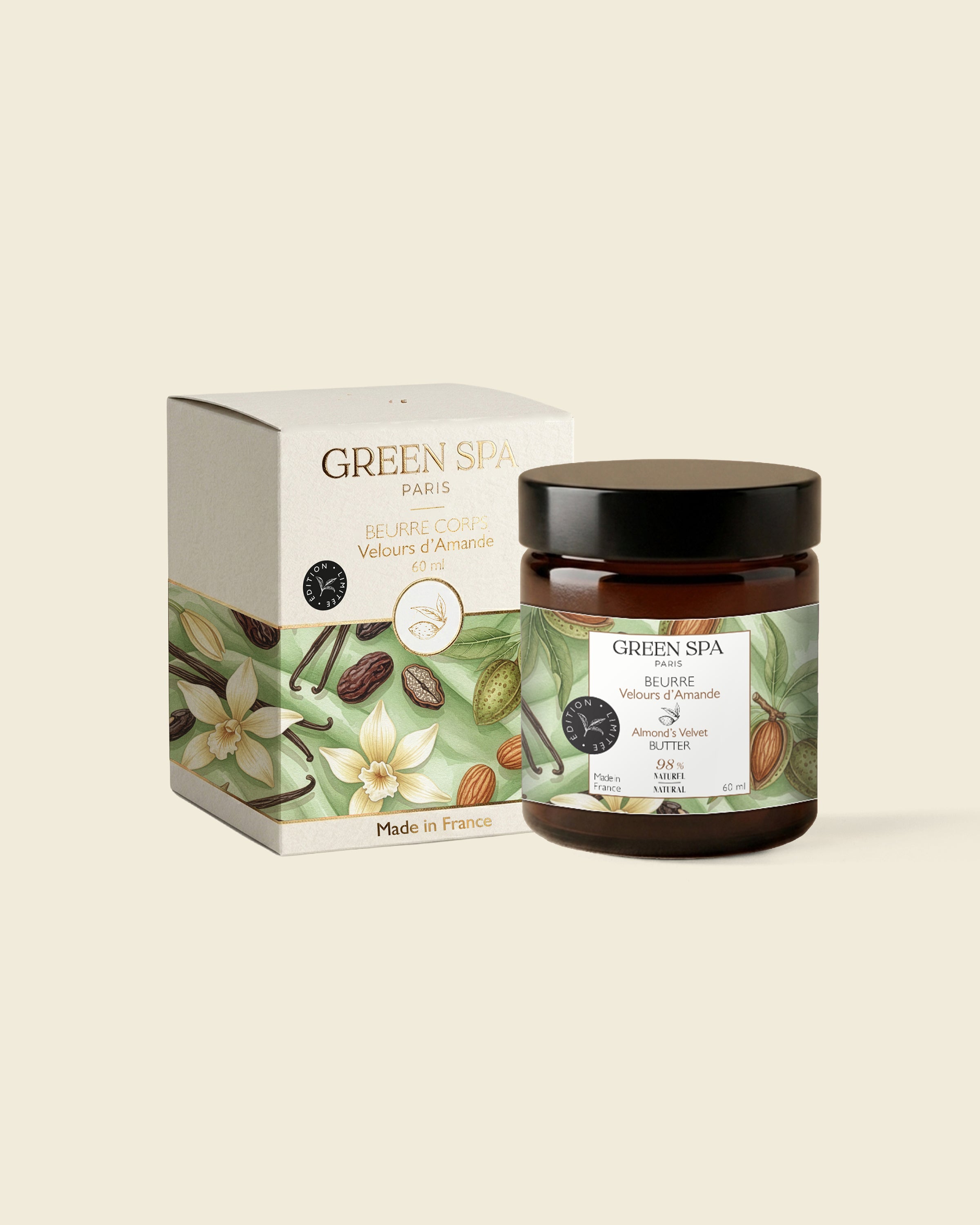Beurre de massage Velours d'Amande 60 ml Green Spa
