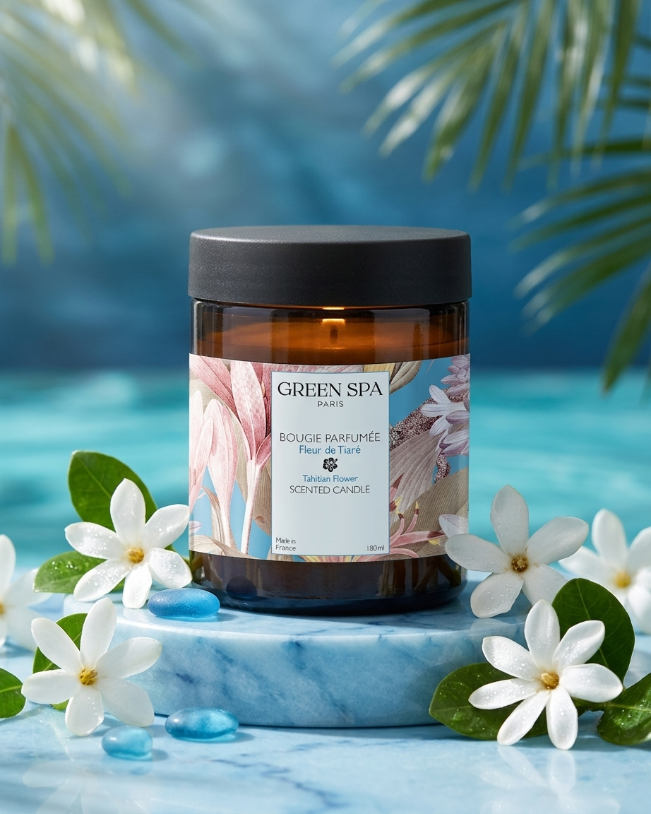 Tiare Flower Scented Candle