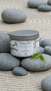 Sinnliche Massagekerze mit grünem Tee 150 gr