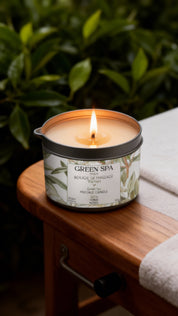 Sinnliche Massagekerze mit grünem Tee 150 gr