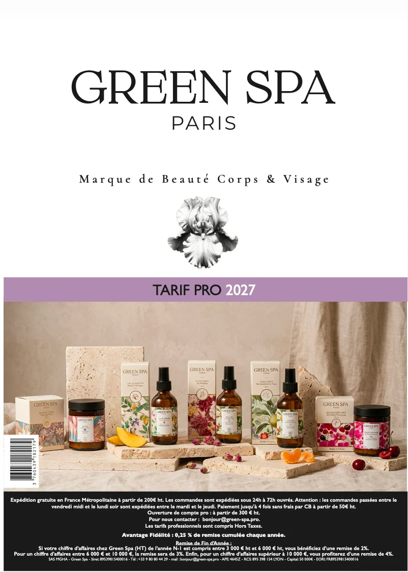 Tarif Green Spa 2027