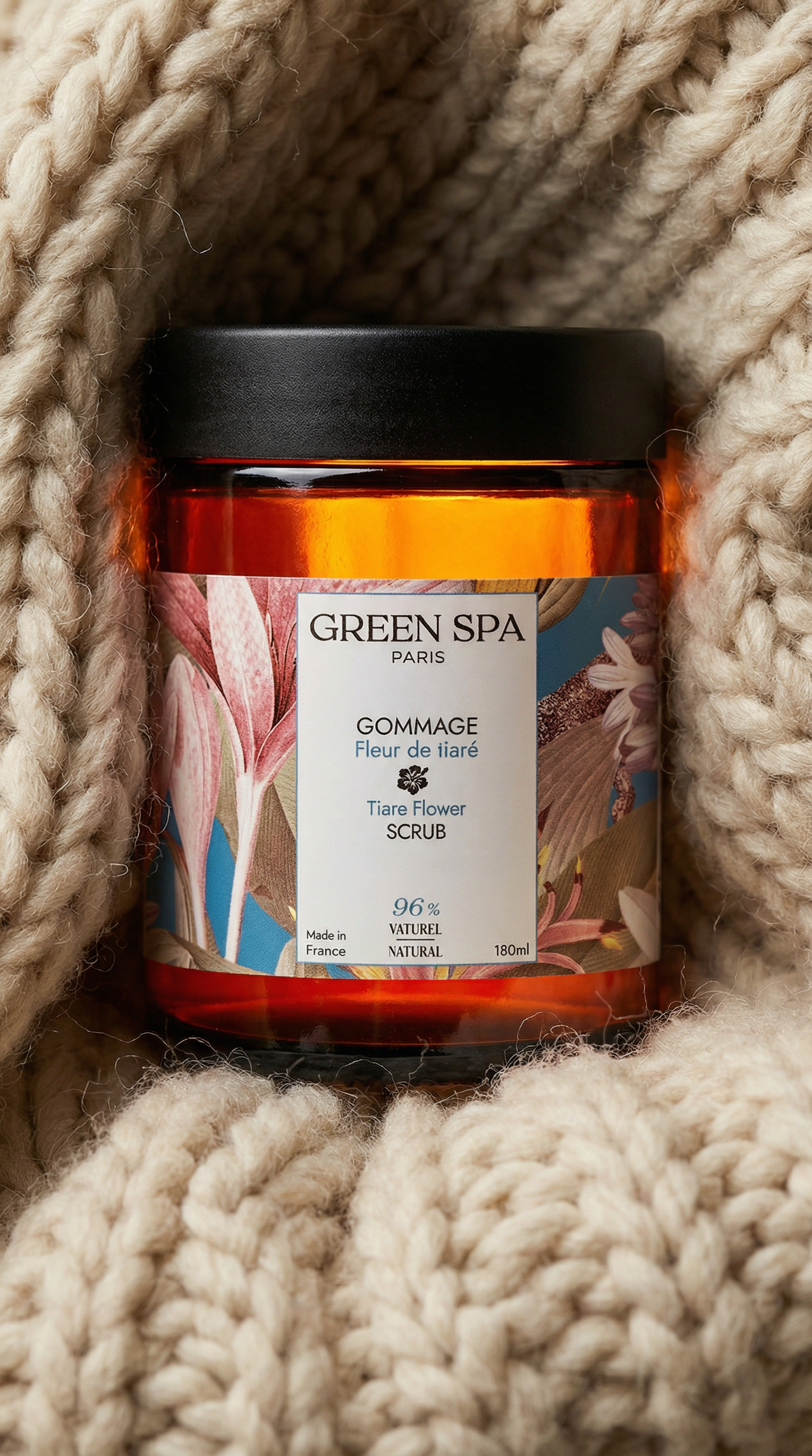 Exfoliante de flores de tiaré