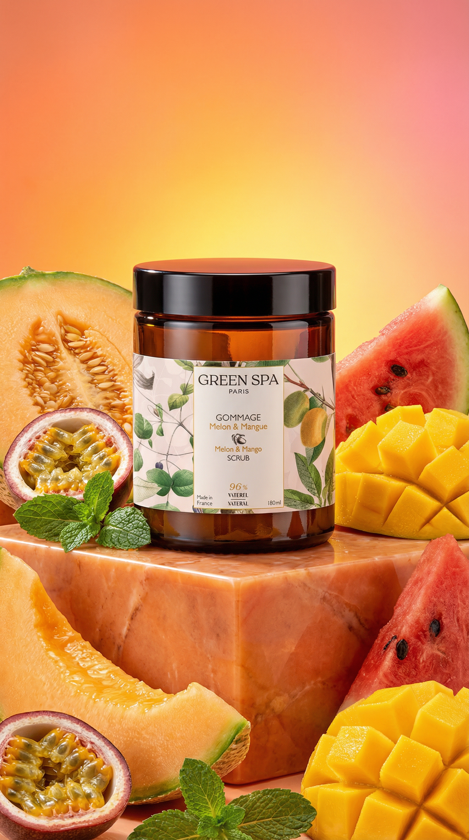 Exfoliante de melón y mango