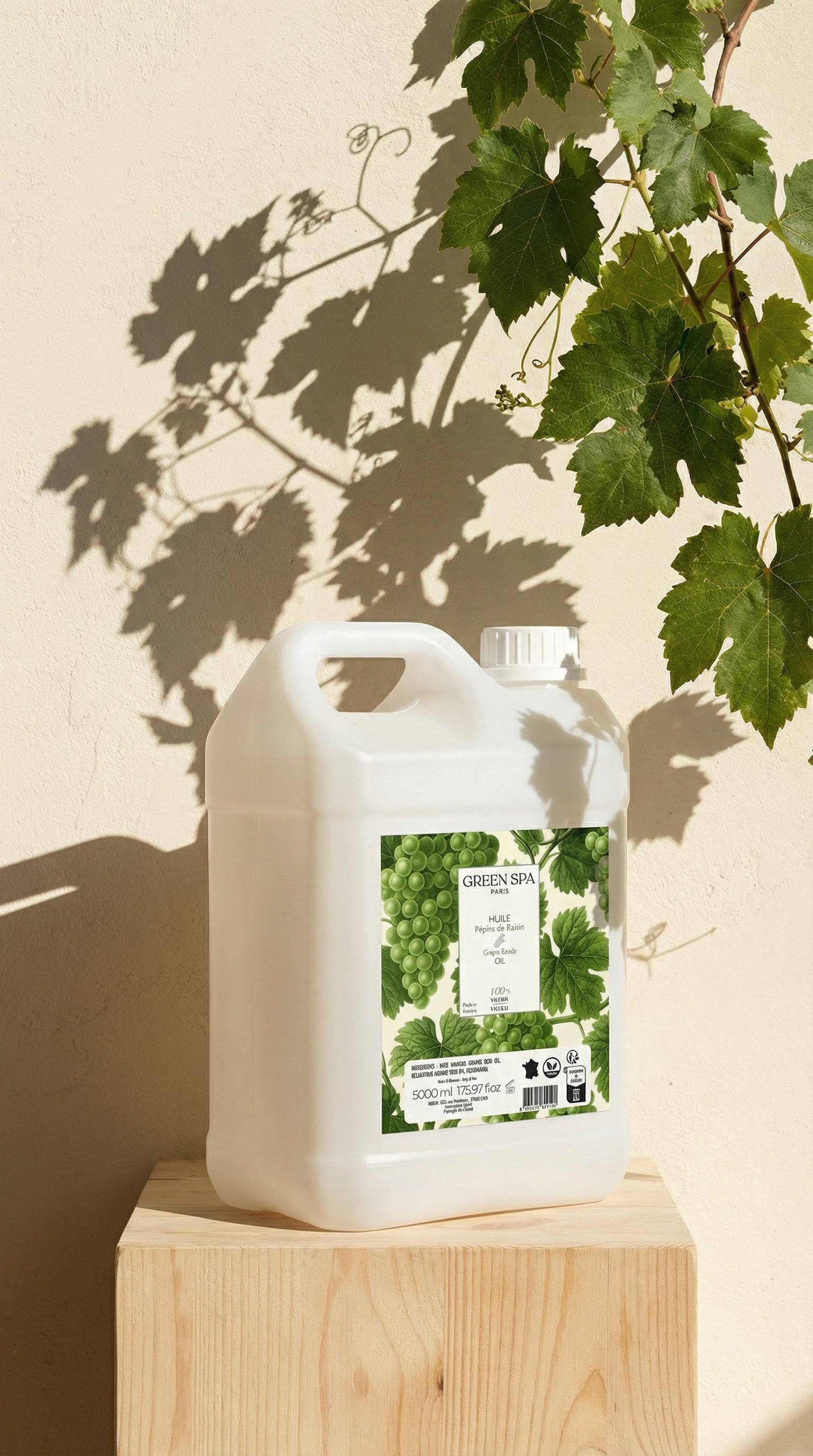 Huile de Pépins de Raisin – Neutre & 100 % Naturelle 5L