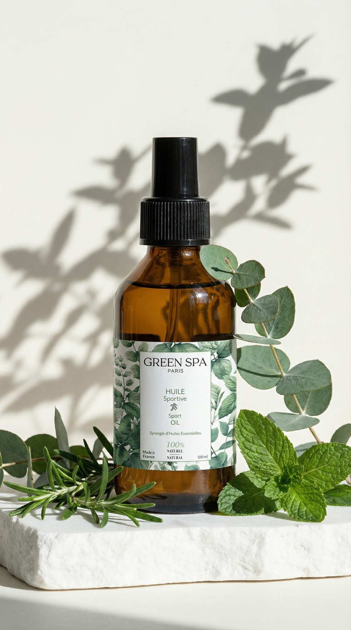 Massage du dos avec Huile Sportive Green Spa