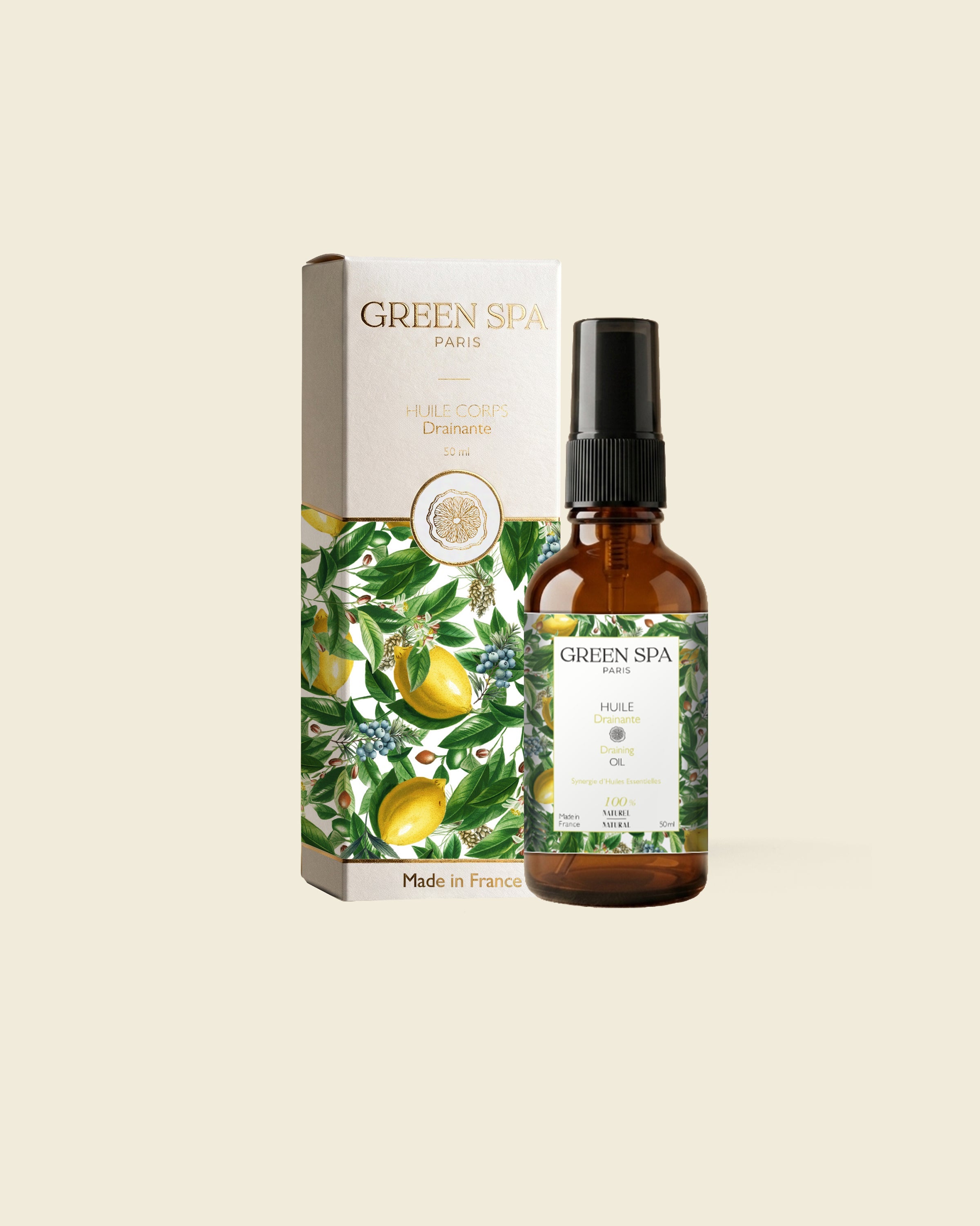 Huile de massage Drainante 50 ml Green Spa