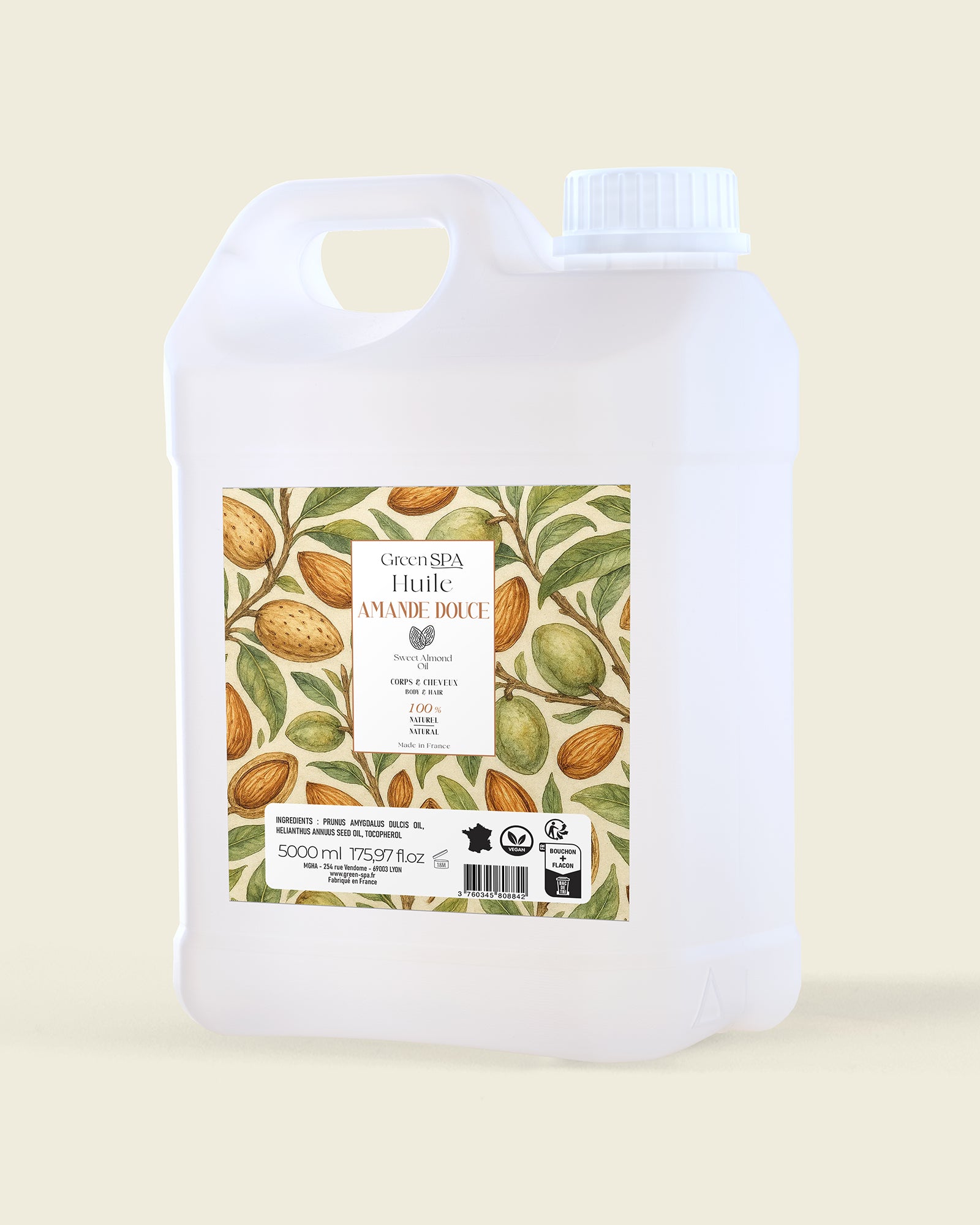 Aceite de almendra dulce 5L - 100% natural