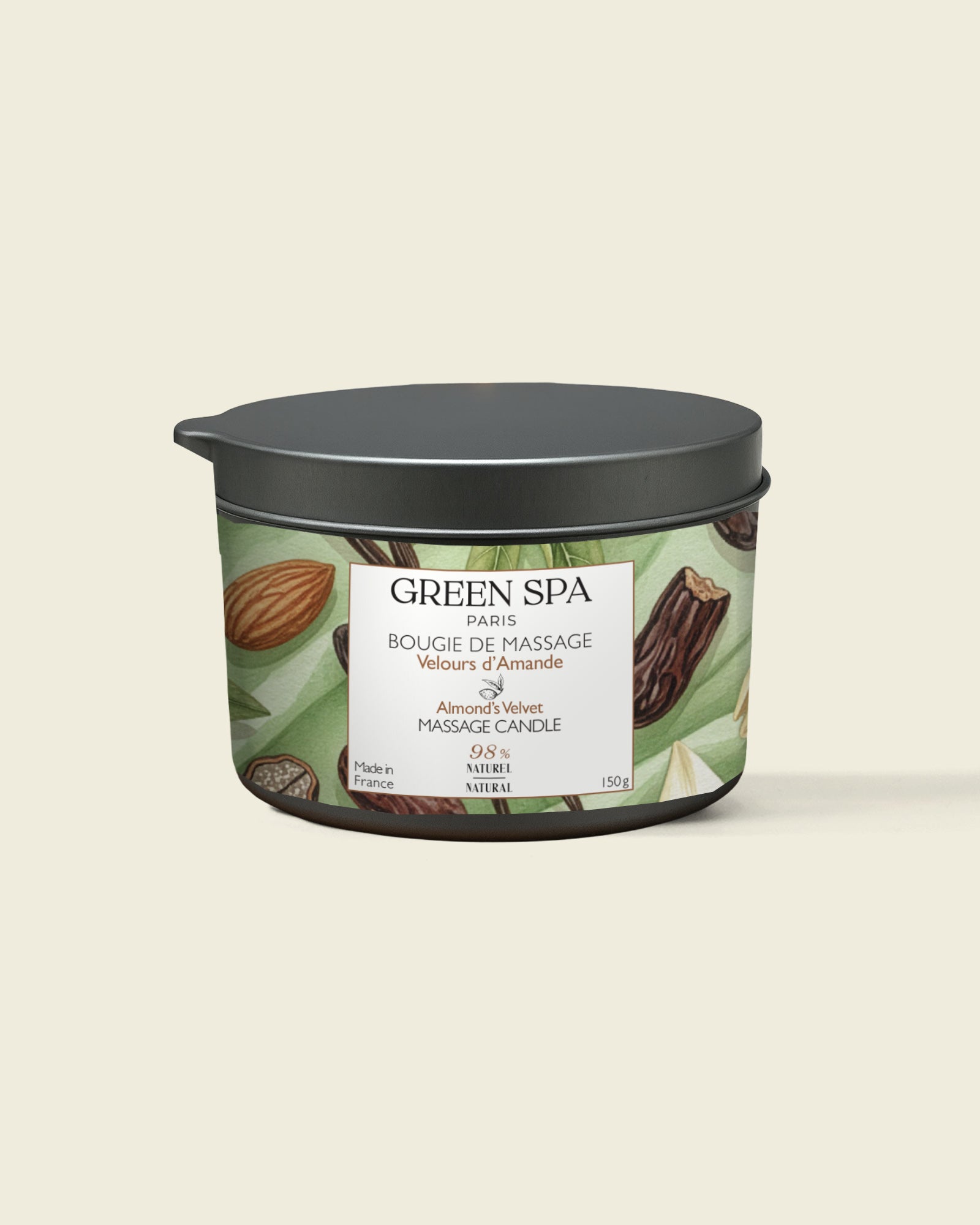 Bougie de Massage Velours d'Amande 150 gr