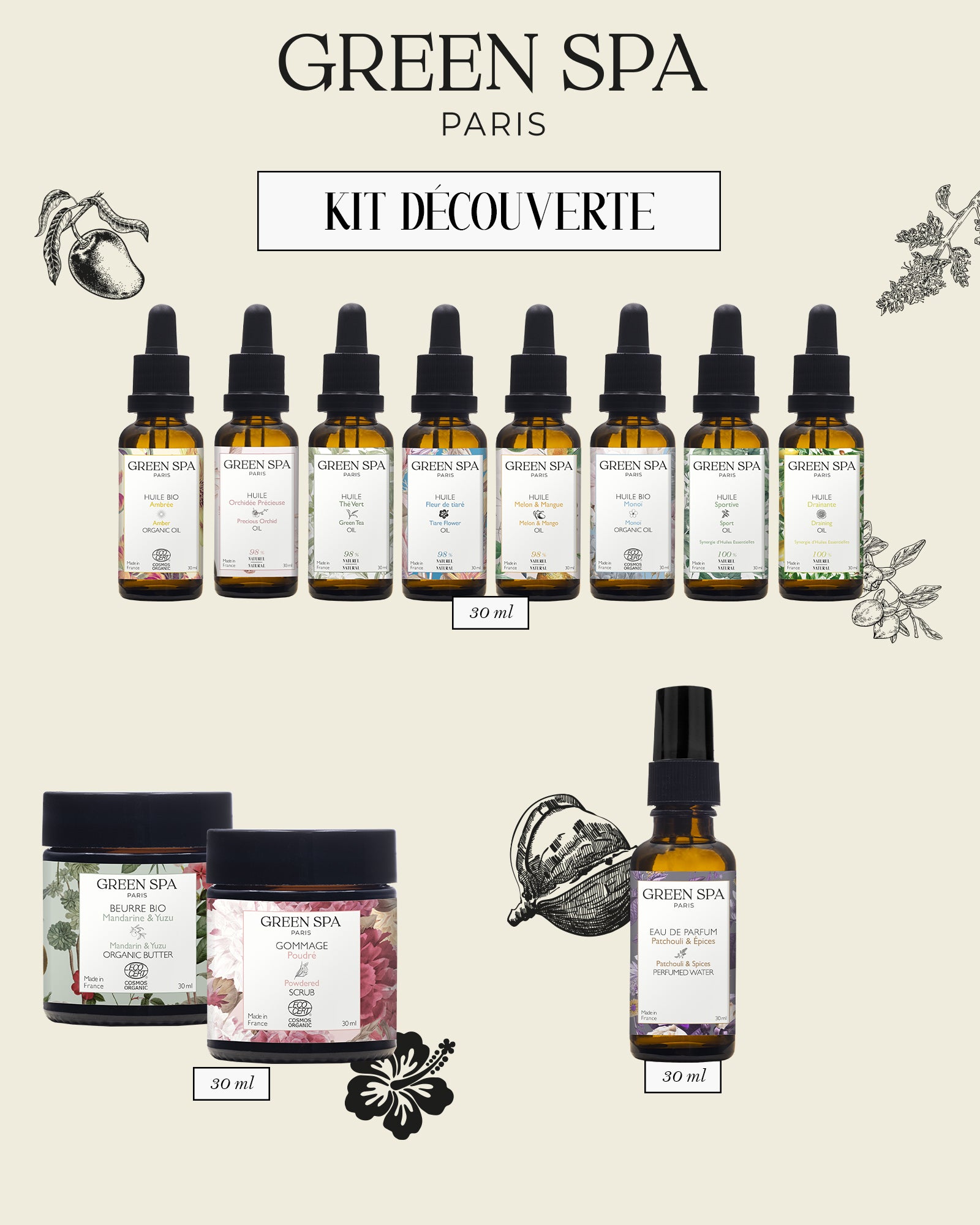 Pack Découverte Corps Green Spa (12 produits)
