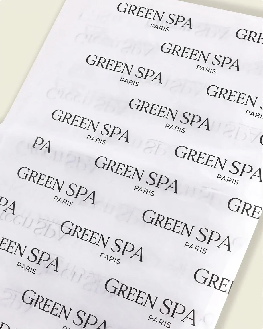 Papier de Soie logoté Green Spa – x10 unités