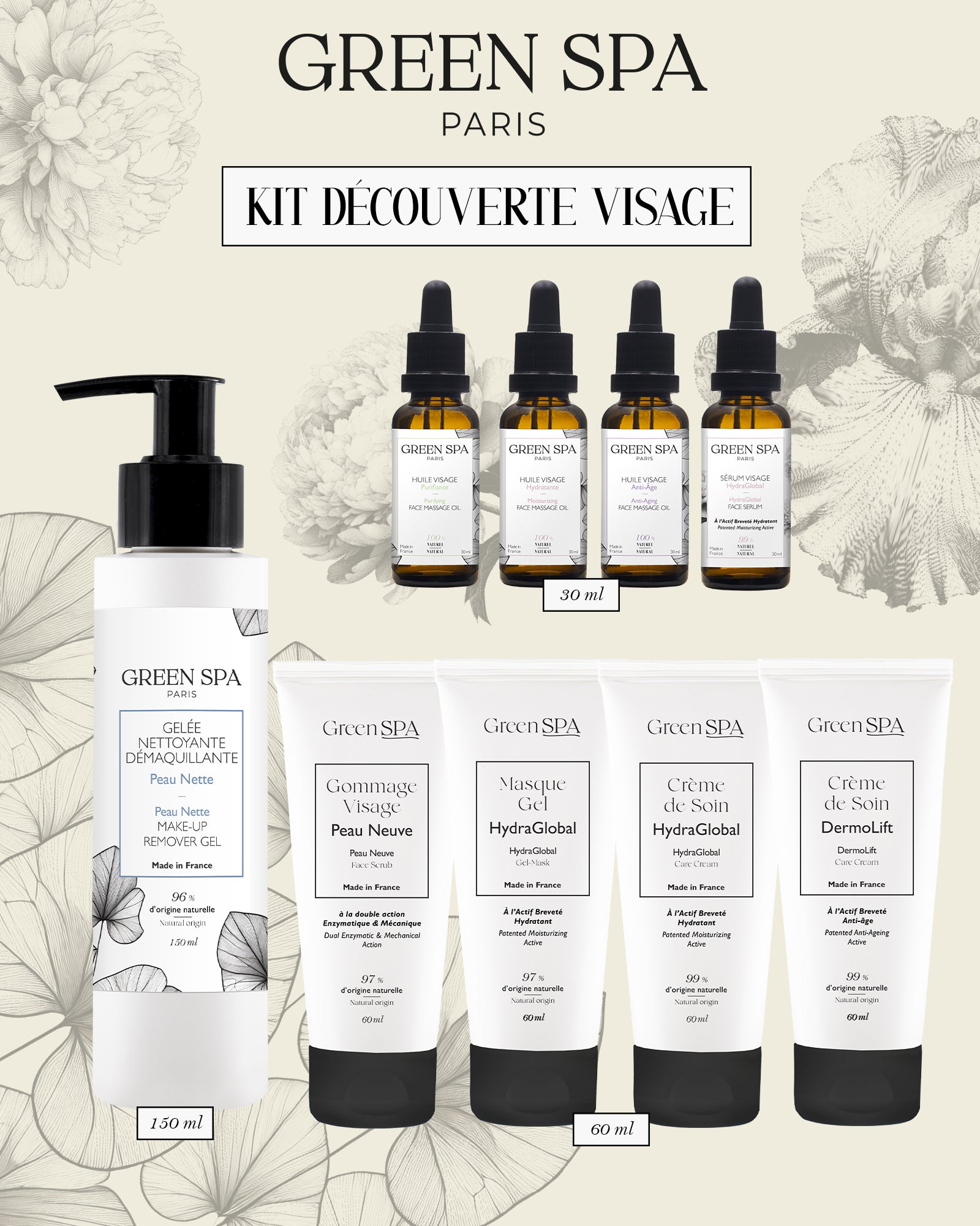 Pack Découverte Visage 9 produits