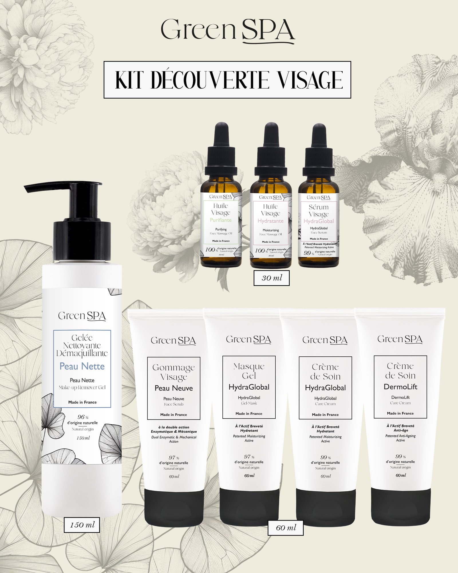 Pack Découverte Visage 8 produits