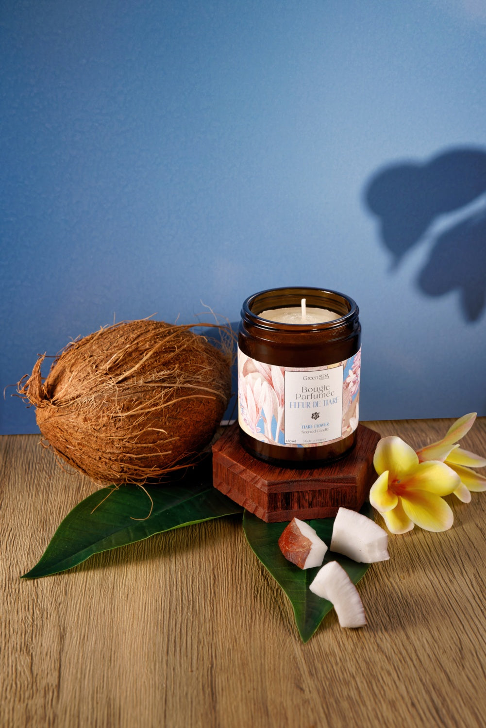 Vela perfumada de flores