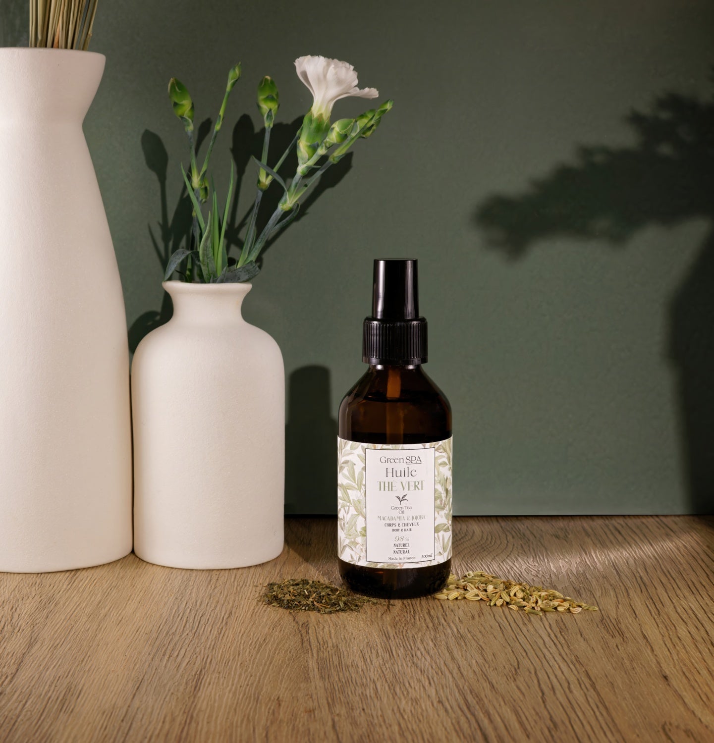 Green tea oil